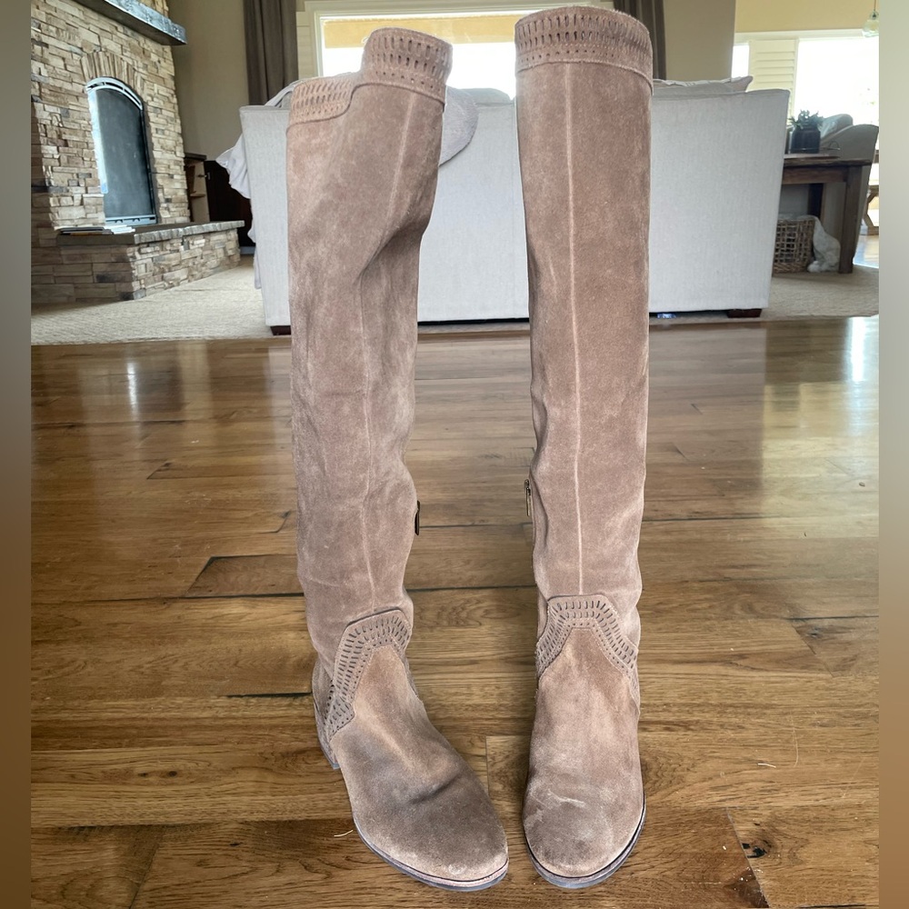 Vince Camuto Over the Knee Suede Boots